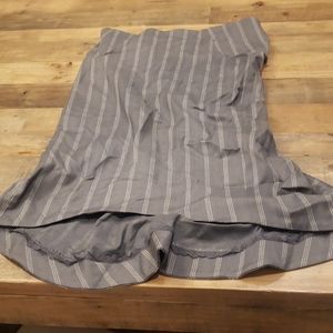 Grey with white straps skirt